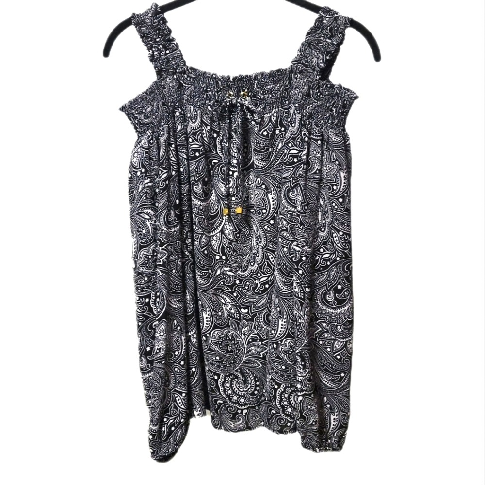 Michael Kors Cold Shoulder Long Sleeve Top Size Small